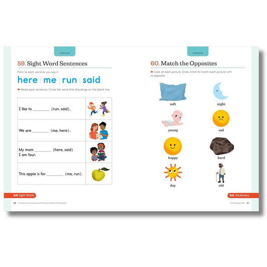 The Essential Homeschool Preschool and Pre-K Workbook