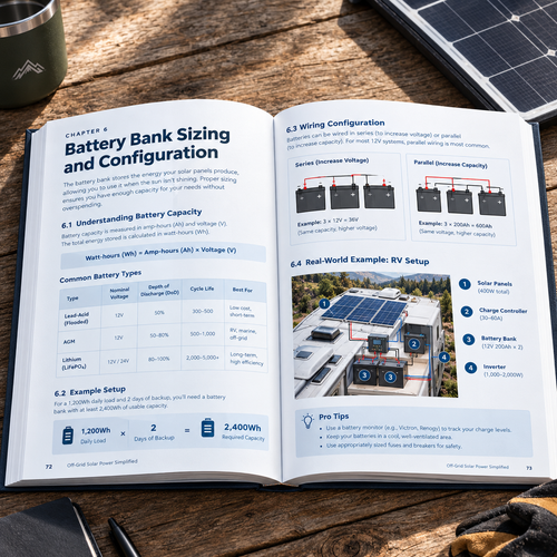 Off Grid Solar Power Simplified: For Rvs, Vans, Cabins, Boats and Tiny Homes