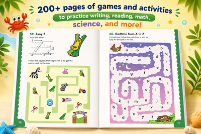 I'm On My Way to Kindergarten Summer Workbook – 200+ Learning Activities & Games for Kids Entering Kindergarten
