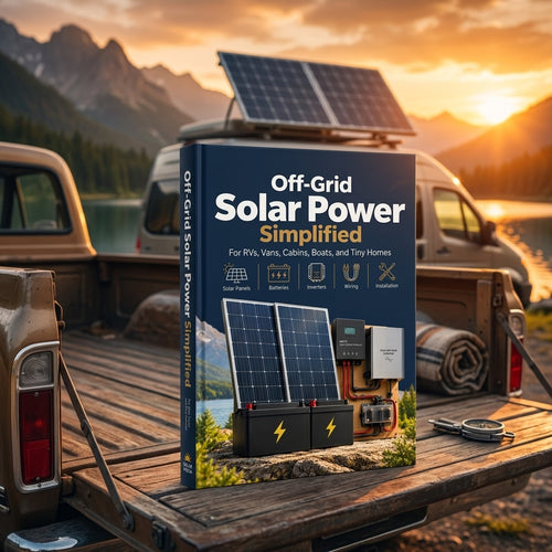 Off Grid Solar Power Simplified: For Rvs, Vans, Cabins, Boats and Tiny Homes