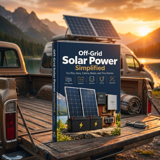 Off Grid Solar Power Simplified: For Rvs, Vans, Cabins, Boats and Tiny Homes