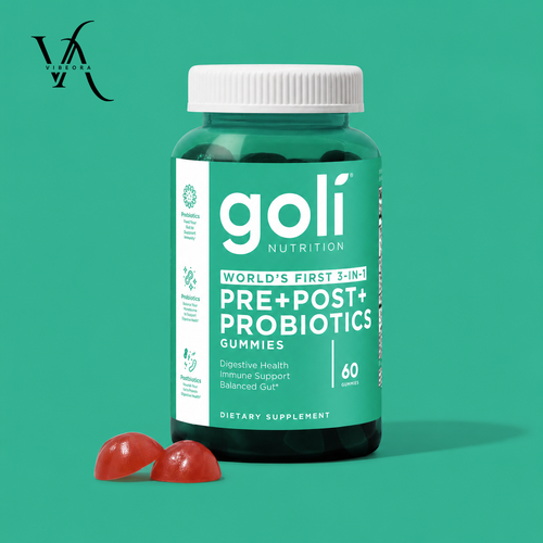 Vibeora Probiotic Gummies | 3-in-1 Prebiotic, Probiotic & Postbiotic Support